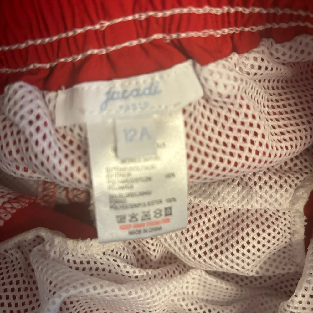 Jacadi Red Swim Trunks Essential Comfort